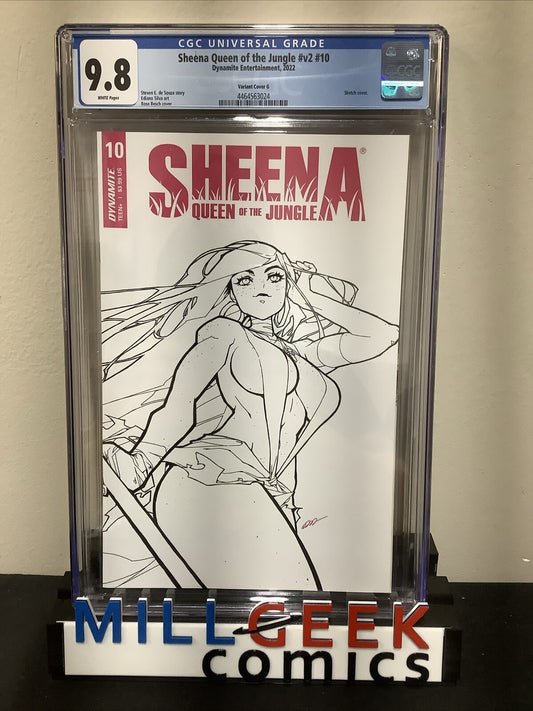 Sheena Queen of the Jungle #v2 #10 (2022) CGC Graded 9.8 (NM/M) Rose Besch Cover