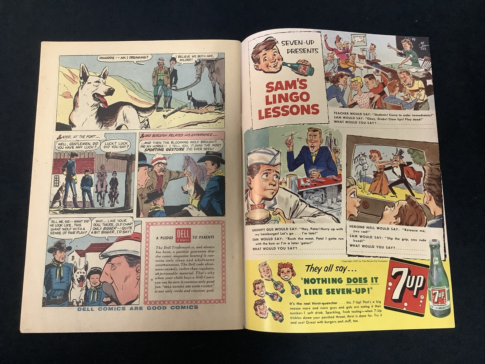 Rin Tin Tin And Rusty #19 (Dell Comics June-July 1957) F/VF (7.0) Unknown Enemy