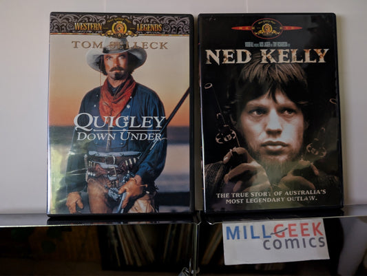 Quigly Down Under & Ned Kelly, 2 Movie Western Set (DVD) Like New -JD