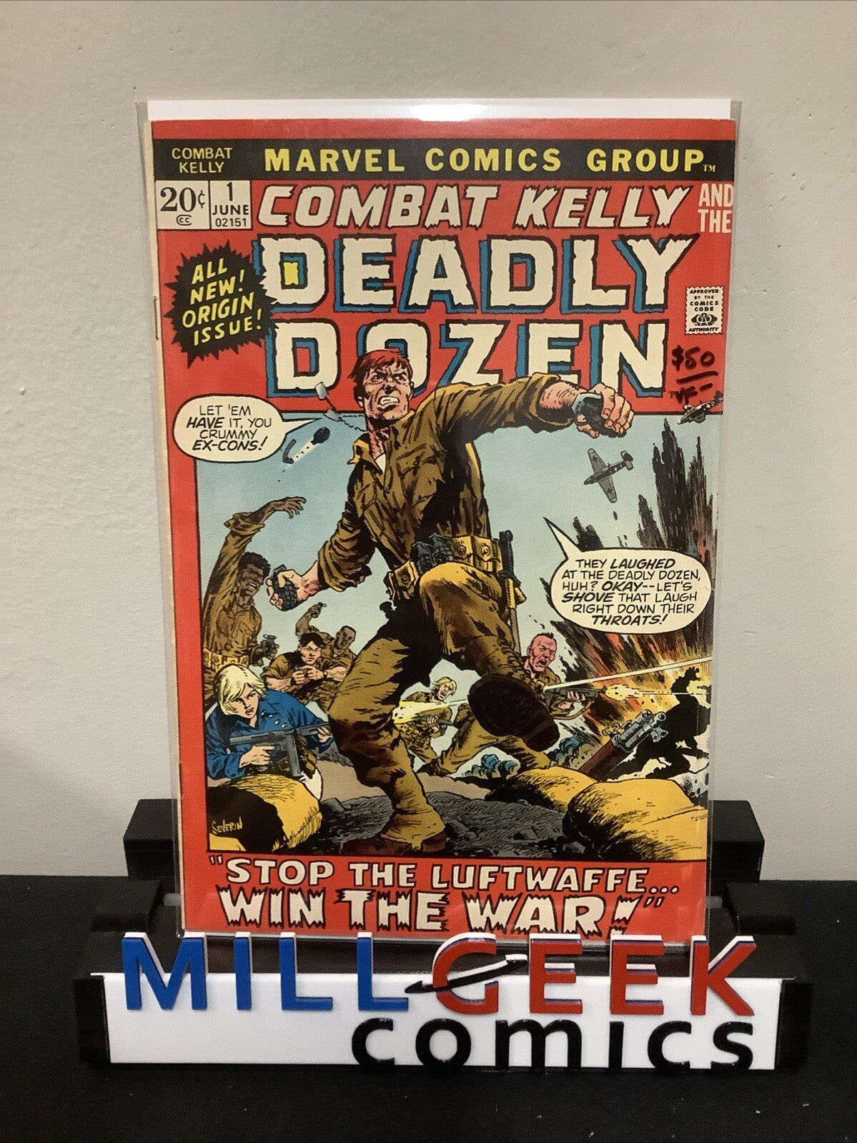 Combat Kelly #1 (1972) VF- (7.5) “Stop The Luftwaffe…Win The War”