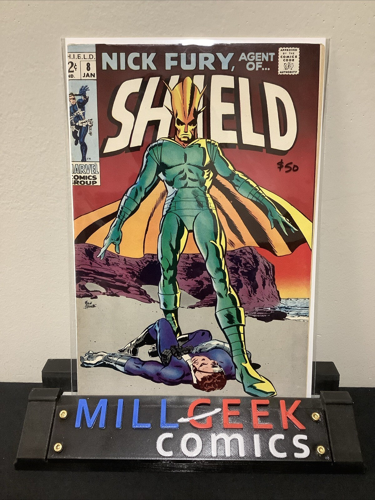 Nick Fury Agent of Shield #8 (Marvel Comics January 1969) VF- (7.5) Stan Lee