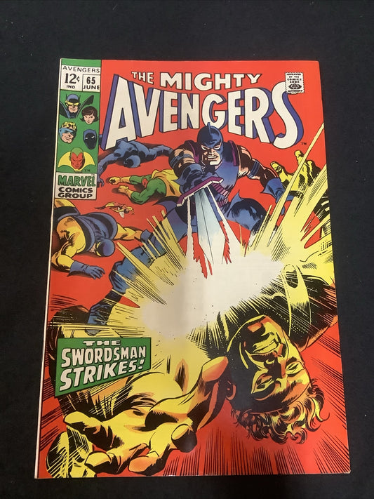Avengers #65 (1969) VF- (7.5) Roy Thomas/Gene Colan, “The Swordsman Strikes!"
