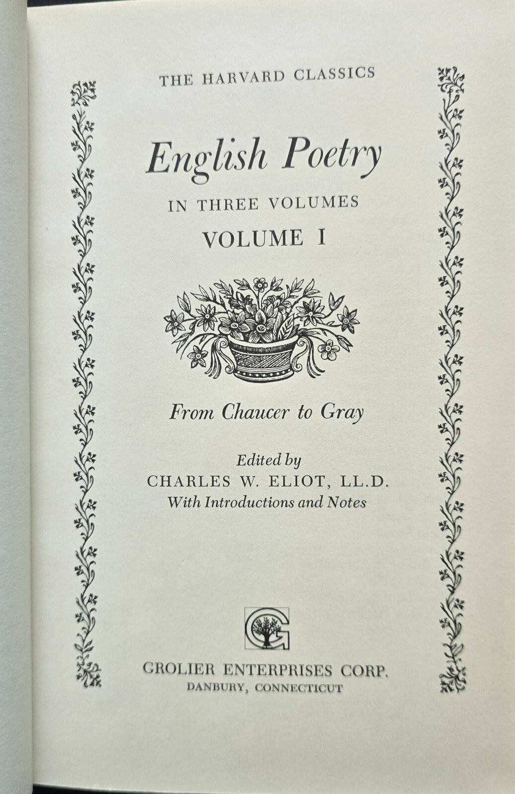 The Harvard Classics - 2 book lot, Edmund Burke & Chaucer To Gray (1980, HC)