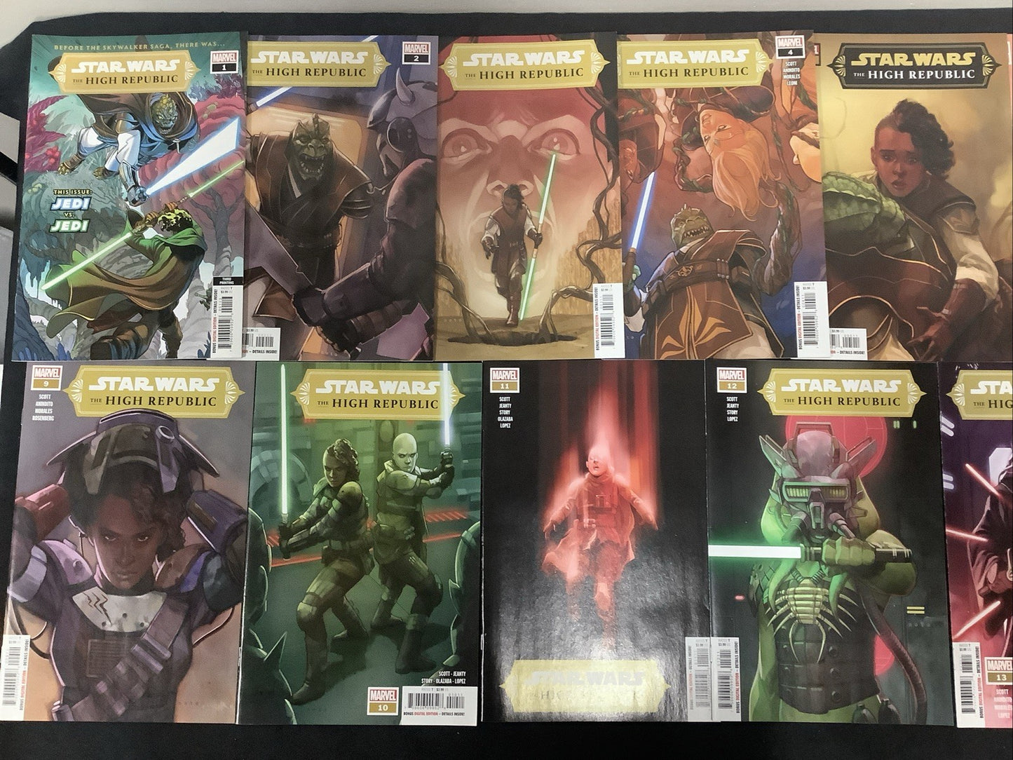 Star Wars The High Republic #1-15 Complete Comic Set, Marvel, #1 Third Printing