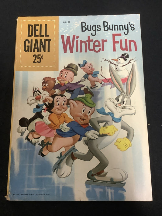 Dell Giant #28 (Dell Comics February 1960) F- (5.5) Bugs Bunny Winter Fun