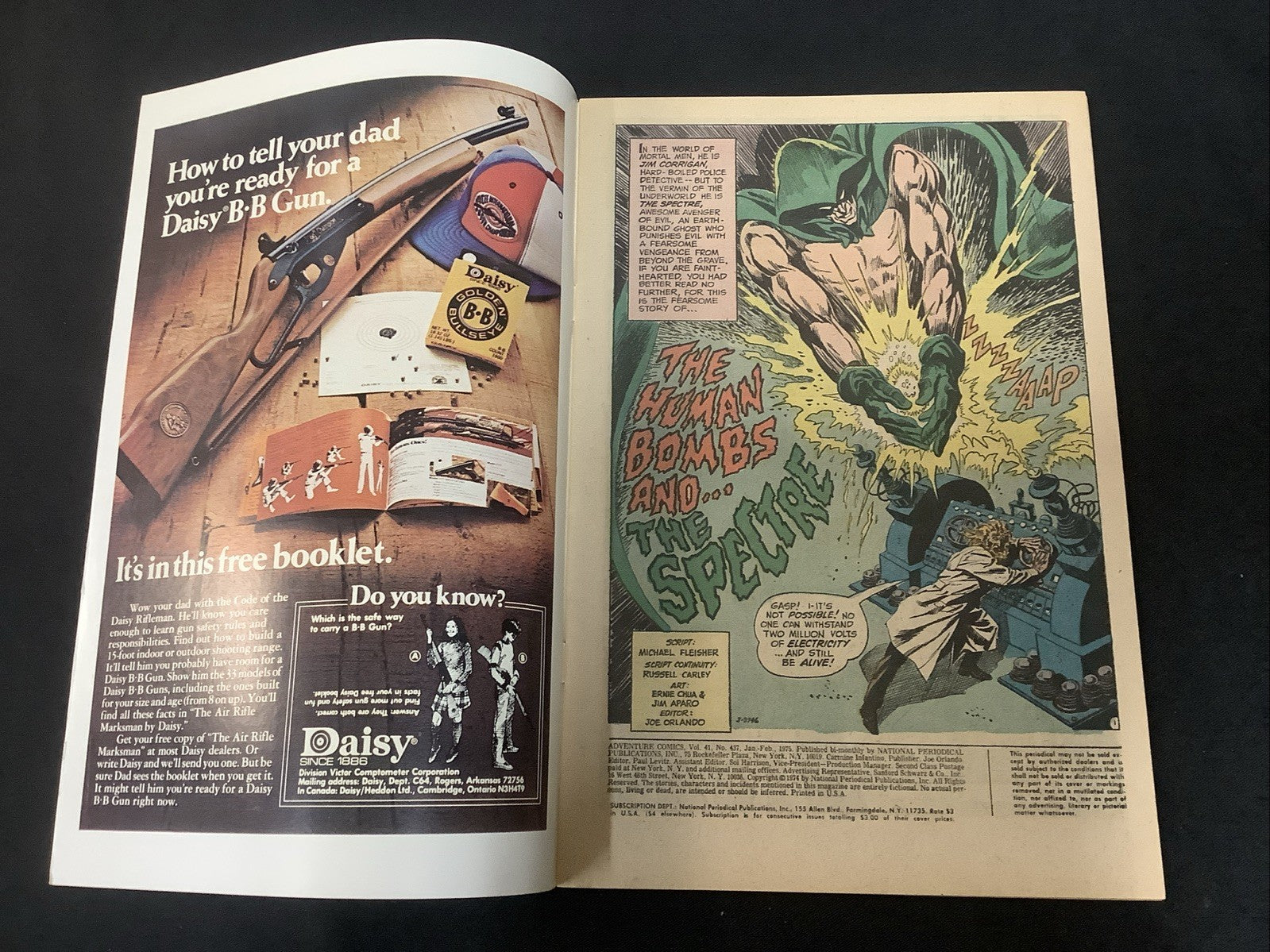 Adventure Comics #437 (DC Comics January-February 1975) VF (8.0) The Spectre