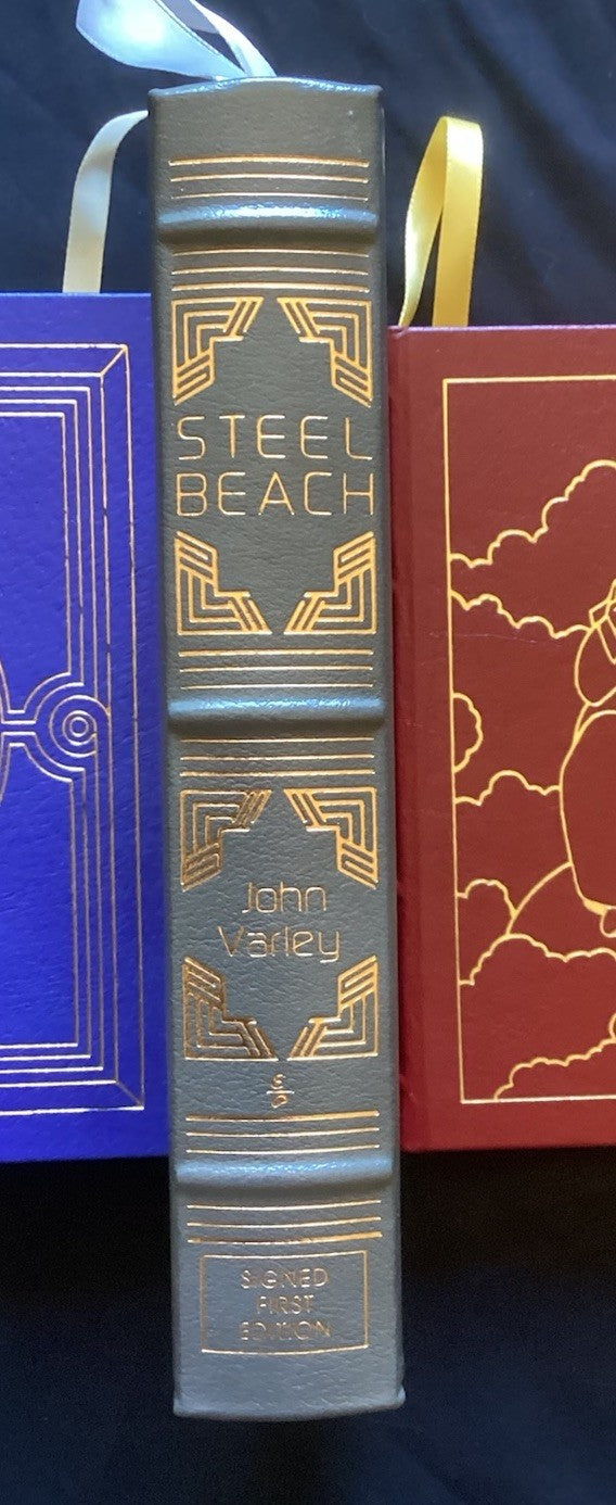 Steel Beach - John Varley - Signed - 1st Edition - Easton Press - 1992 JD