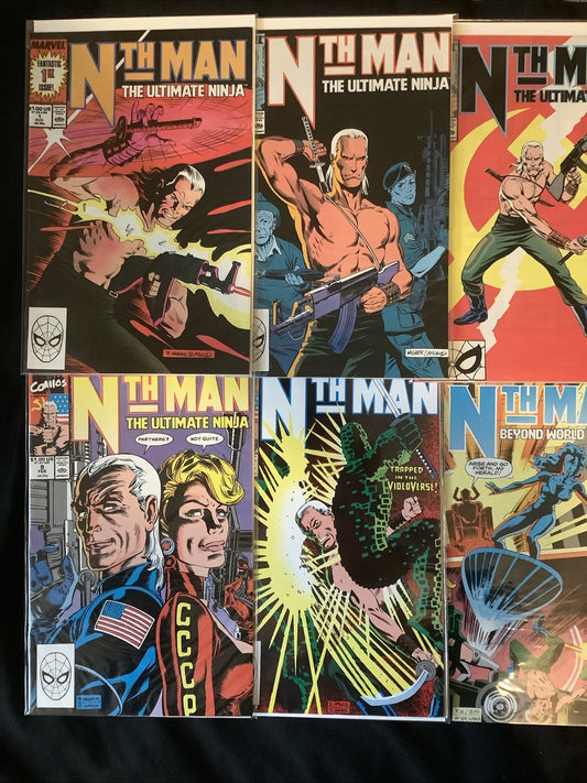 Nth Man: The Ultimate Ninja #1-16 Complete Comic Set, Marvel Comics, 1989