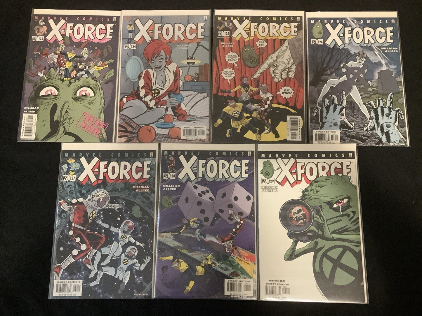 X-Force #116-129 Comic Lot, Marvel, Allred, 1st App X-Statix/Doop/Dead Girl