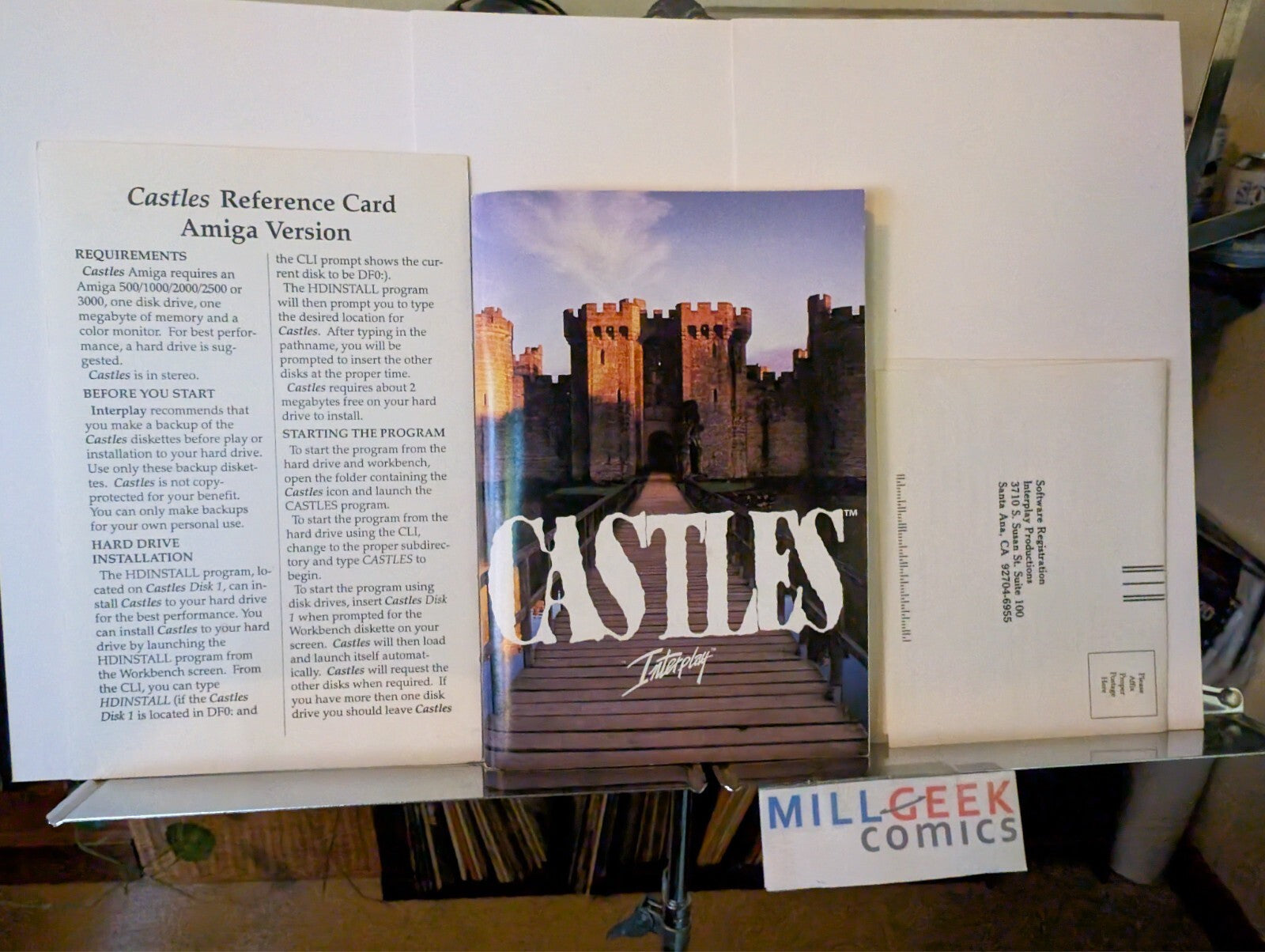 Castles, Interplay, 3.5" discs (1991 Amiga) US Complete Big Box -JD