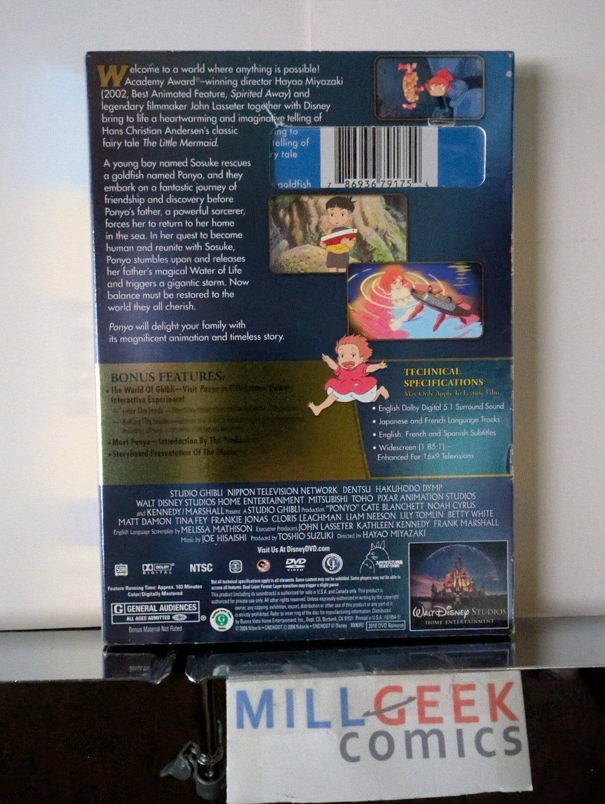 Ponyo / Doctor Dolittle, Rex Harrison, 2 Movie Set (DVD) Like New -JD