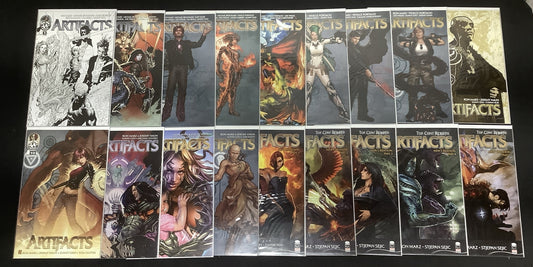 Artifacts #1-18 Comic Lot, Top Cow Productions, Ron Marz, Midtown B&W Cover