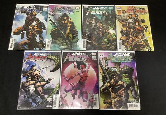 Savage Avengers #2-8 Comic Lot, Marvel, 1st App Marrow God, Conan The Barbarian