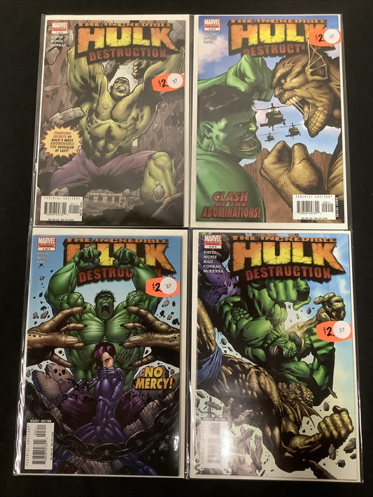 Hulk: Destruction #1-4 Complete Comic Mini Series, Marvel, Peter David/Jim Muniz