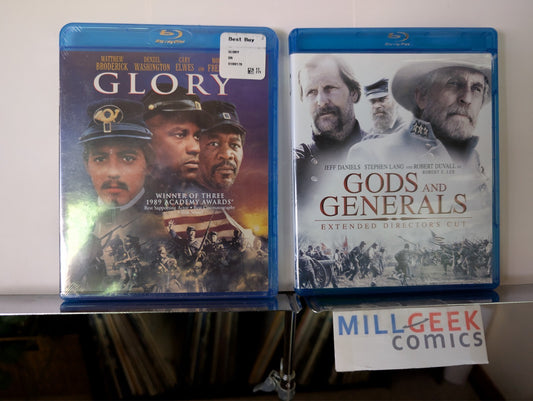 Glory / Gods and Generals, 2 Movie Set (Blu-Ray) -JD