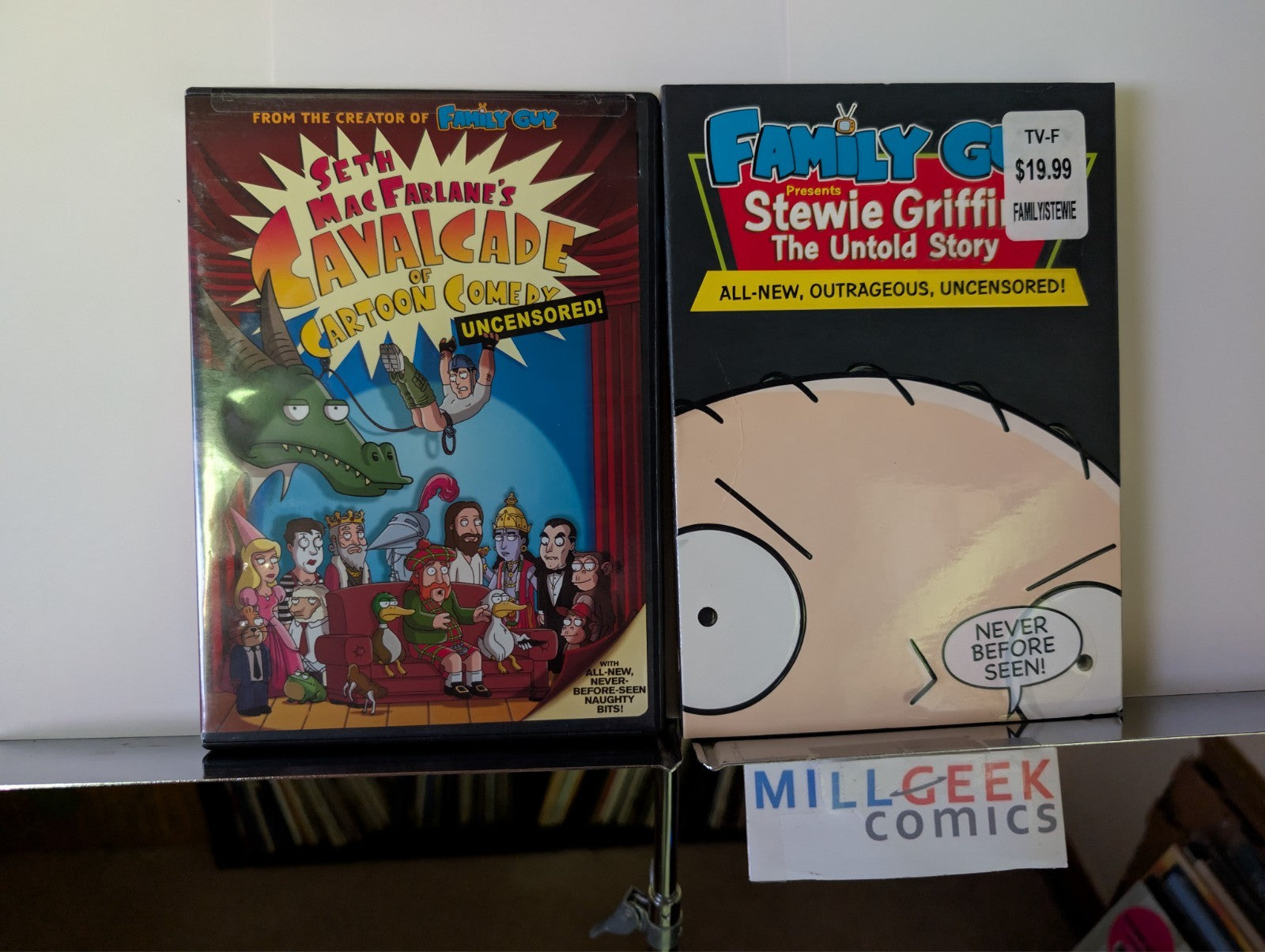 Seth MacFarlane's Cavalcade of Cartoon Comedy & Stewie Griffin (DVD) Like New-JD