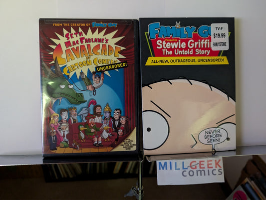 Seth MacFarlane's Cavalcade of Cartoon Comedy & Stewie Griffin (DVD) Like New-JD