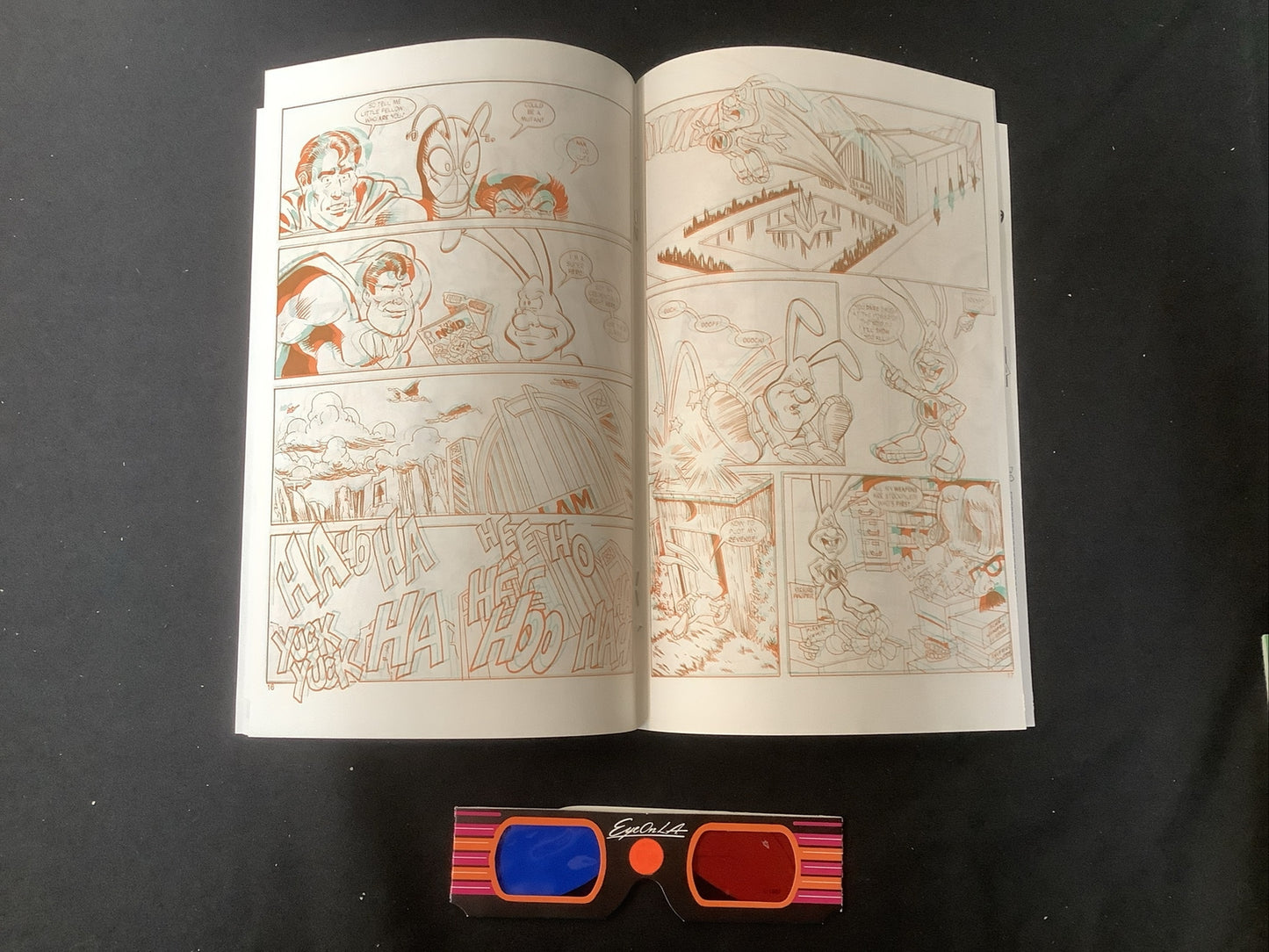 The Noid 3-D #1-2 (1985) With 3-D Glasses, Domino’s Pizza Liscensed, Rare