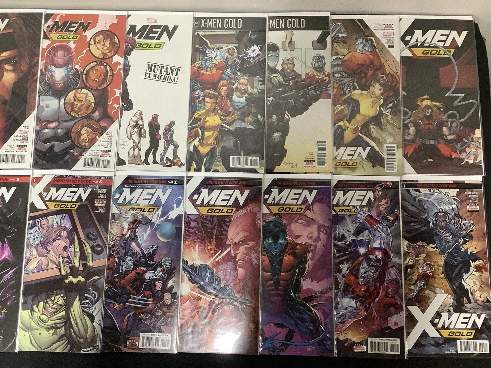 X-Men Gold #1-36 + Annuals #1-2 Complete Comic Series, Marvel, 1st Printing