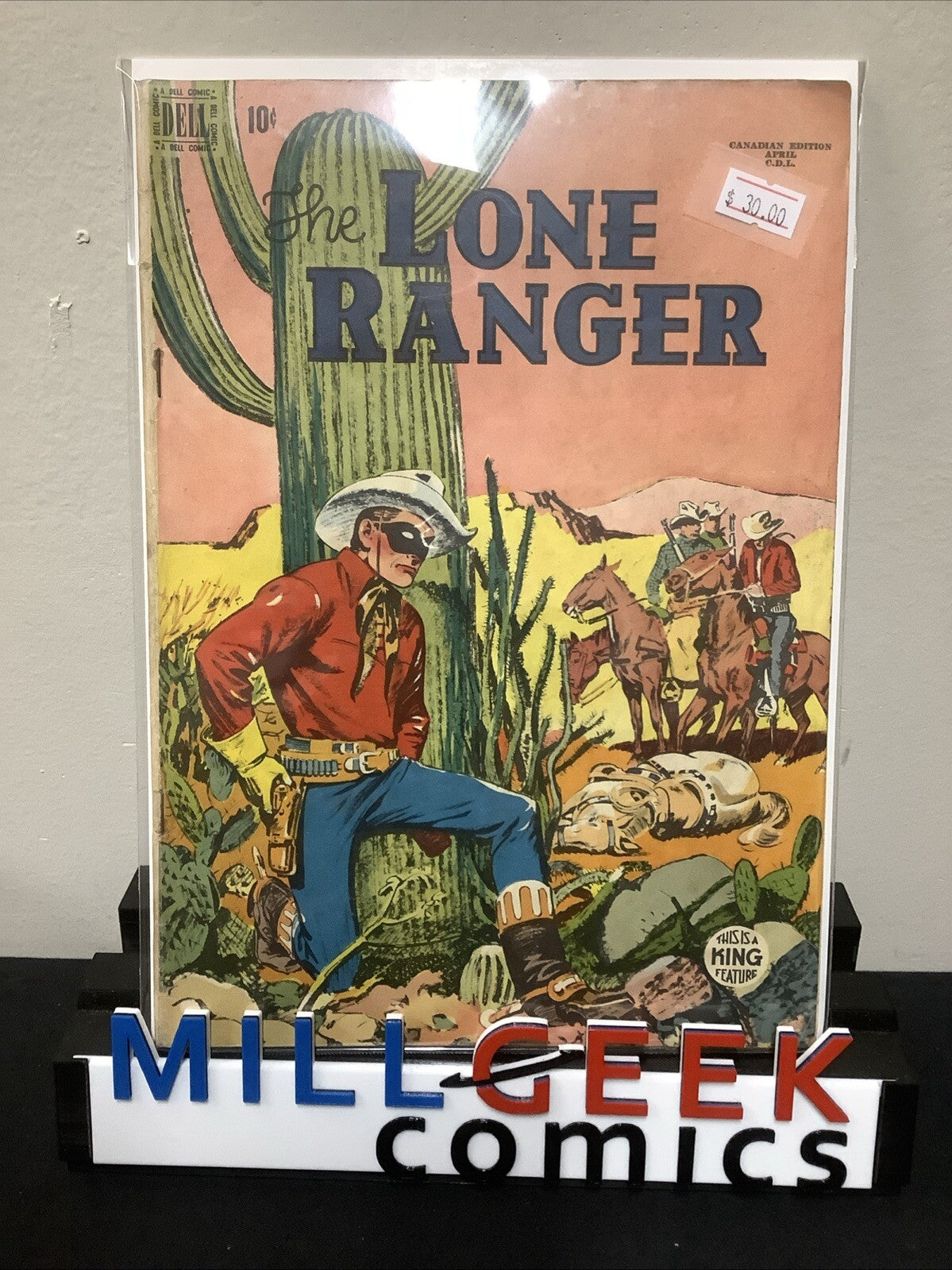 Lone Ranger #22 (1950) G/VG (3.0) 3/8” Spine Roll, Canadian Edition