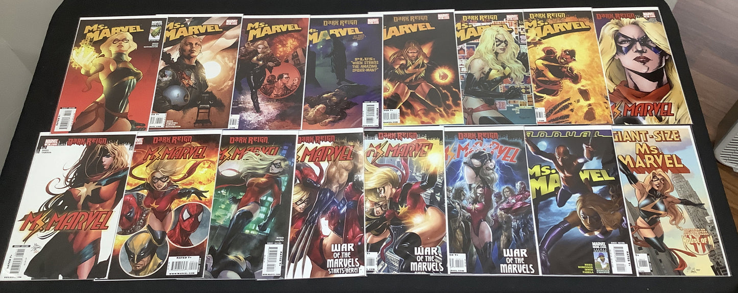 Ms. Marvel #1-44 + Annual #1 + Giant-Size #1 Comic Lot, Marvel, 1st Chewie(Cat)