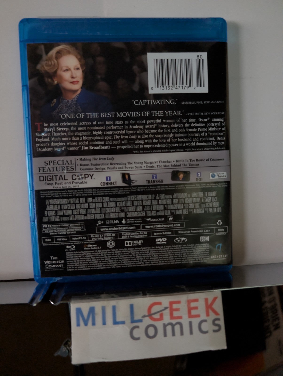 Trumbo / The Iron Lady, 2 Movie Set (Blu-Ray) Like New -JD