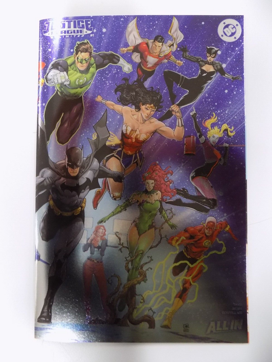 Justice League Unlimited #1 Sampere Raised UV Foil Variant