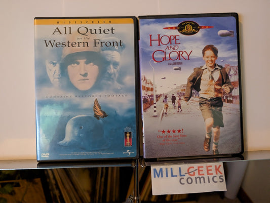 All Quiet on the Western Front / Hope and Glory, 2 Movie Set (DVD) Like New-JD