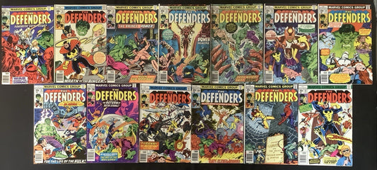 The Defenders #50-62 Comic Lot, Marvel Reader Copies, David Anthony Kraft