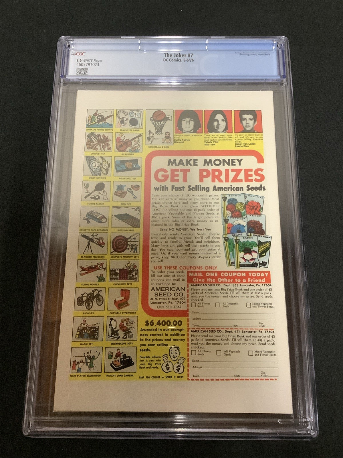 The Joker #7 (DC Comics May-June 1976) CGC Graded 9.6 (NM+) Vs Lex Luthor