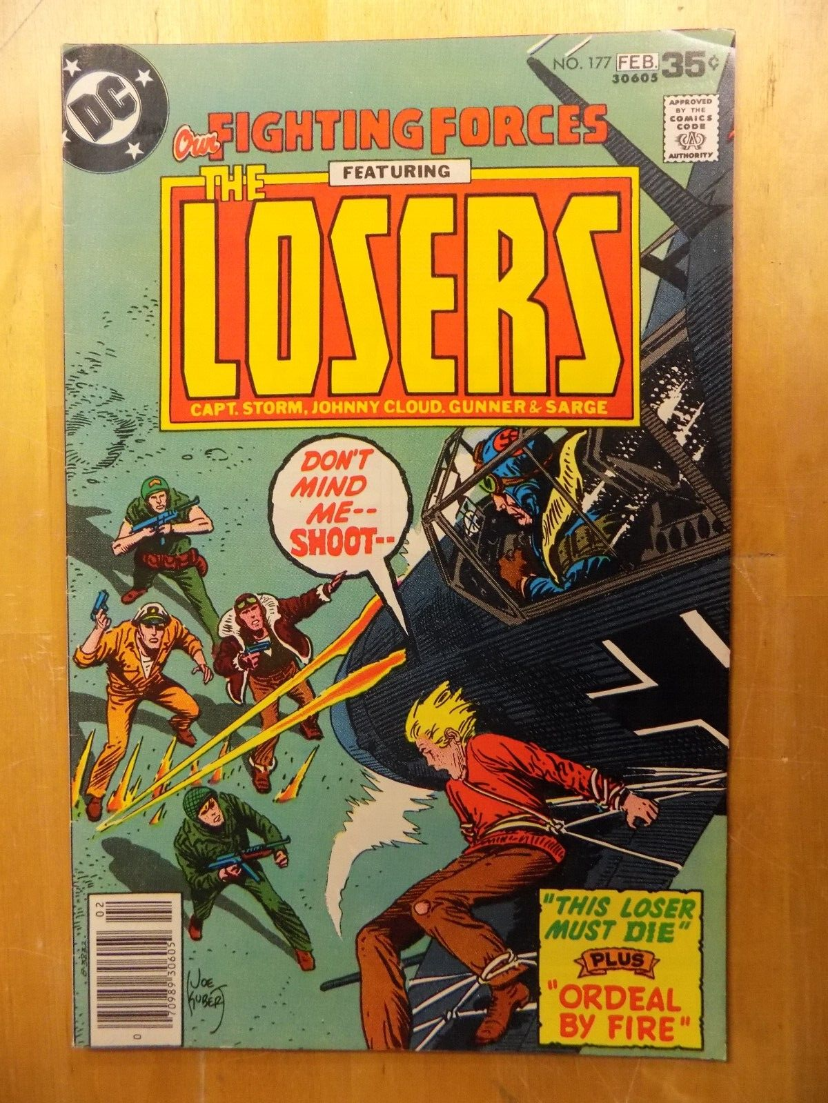 Our Fighting Forces featuring The Losers #175-181 Joe Kubert
