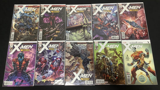 X-Men Gold #1-21 + McLoed Variant + Wedding Special, Comic Lot, #1 2nd Print