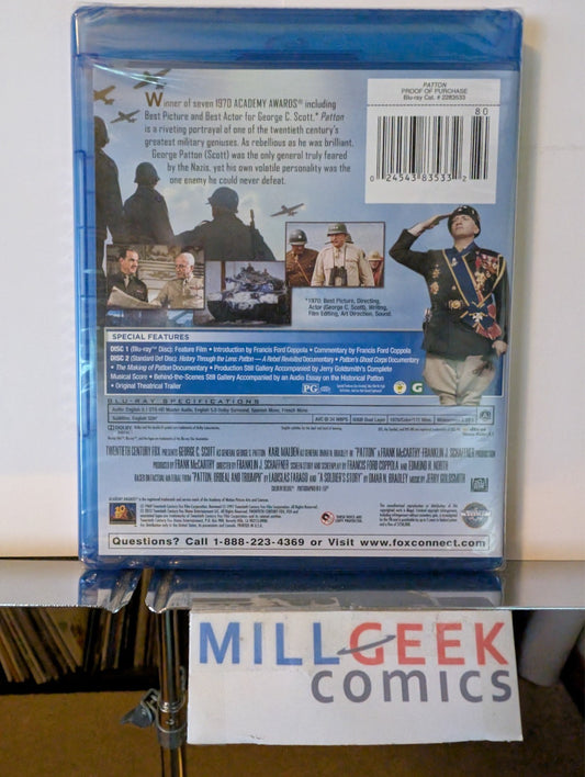 Patton, George C. Scott (Blu-Ray) Brand New-JD