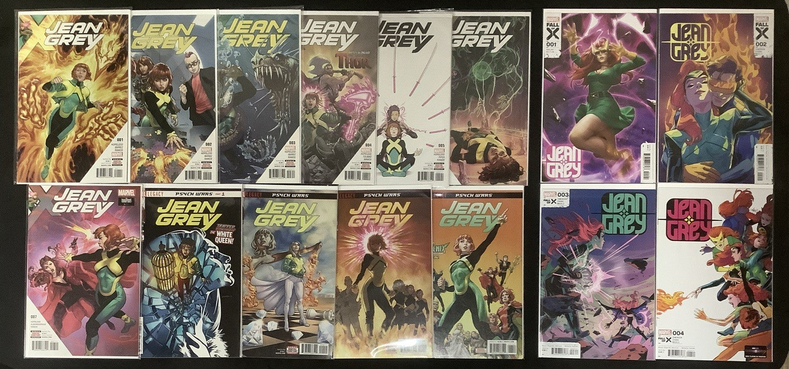 Jean Grey Comic Bundle: Vol.1 #1-11, Vol.2 #1-4, Two Complete Sets, Marvel