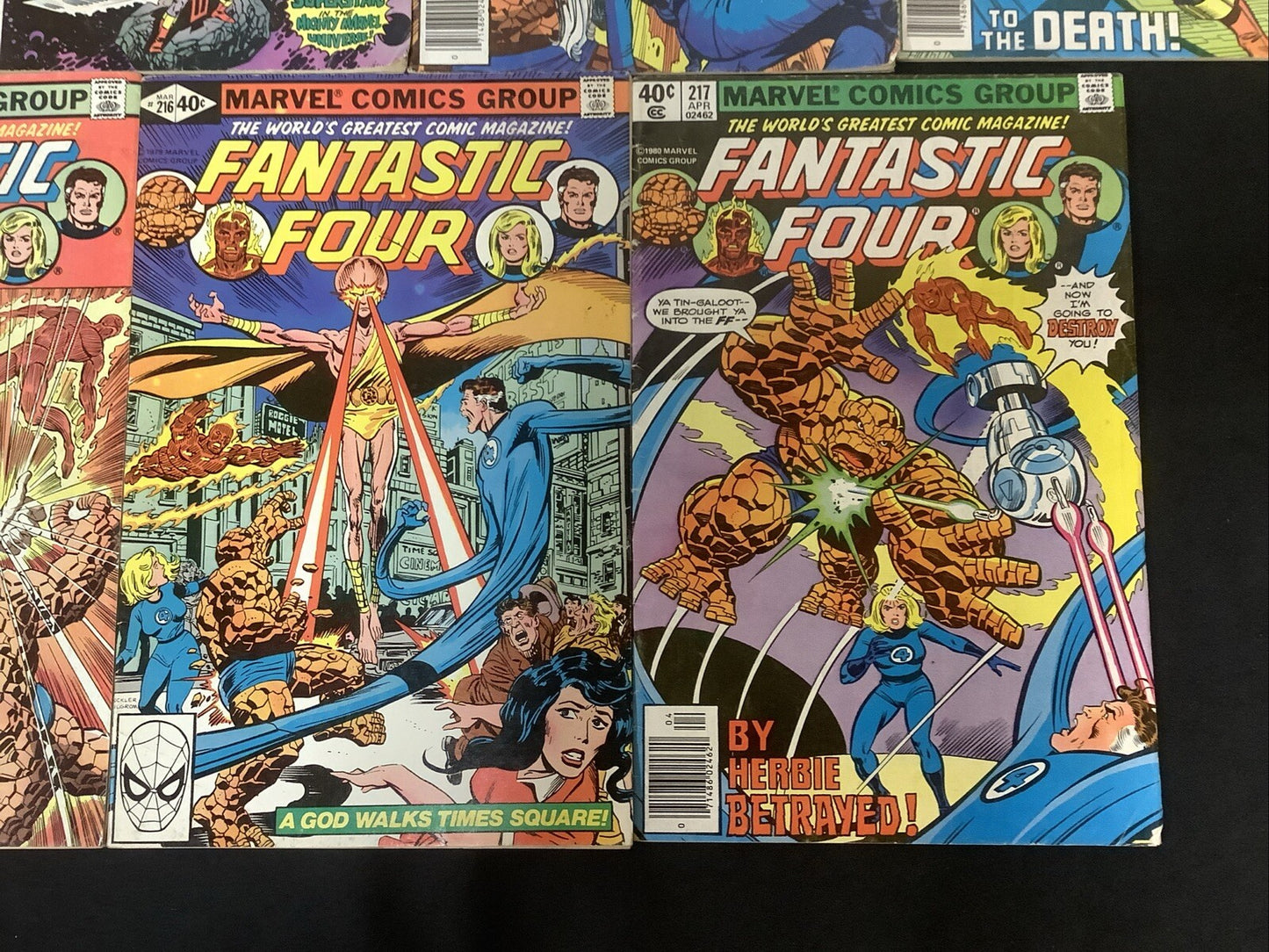 Fantastic Four #209-217 Comic Lot, 1st App HERBIE & TERRAX, John Byrne Interiors