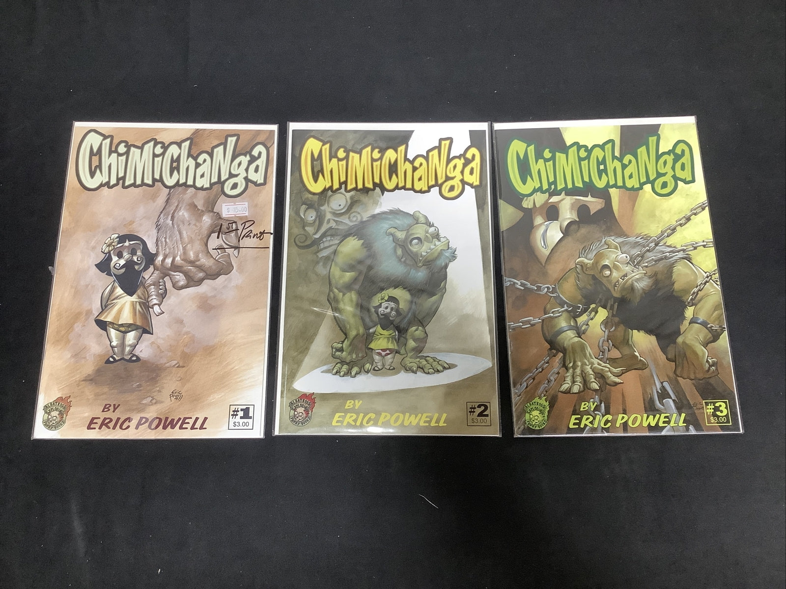 Chimichanga #1-3 Complete Comic Set, Albatross, Eric Powell, First Print