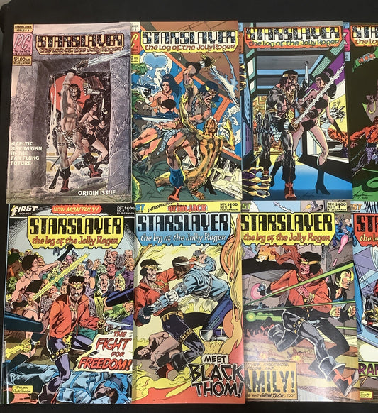 Starslayer #1-16 Comic Lot, 1st App/Origin Rocketeer, Mike Grell, Dave Stevens