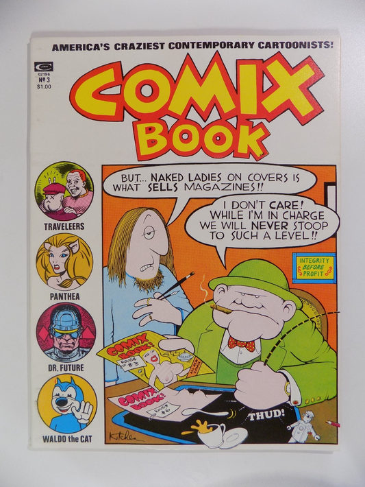 Comix Book #3 Curtis March, Denis Kitchen, More Underground! 1975 Near Mint-