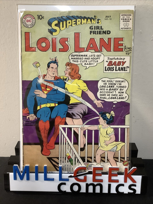 Superman's Girl Friend, Lois Lane #10 (DC Comics July 1959) VG- (3.5) See Photos
