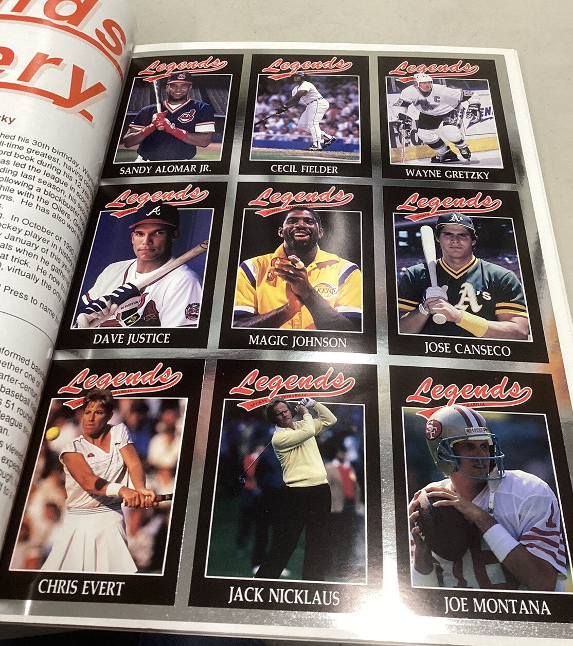 Legends Magazine-Wayne Gretzky Vol. 4 No. 1, March/April 1991 w/cards/postcards