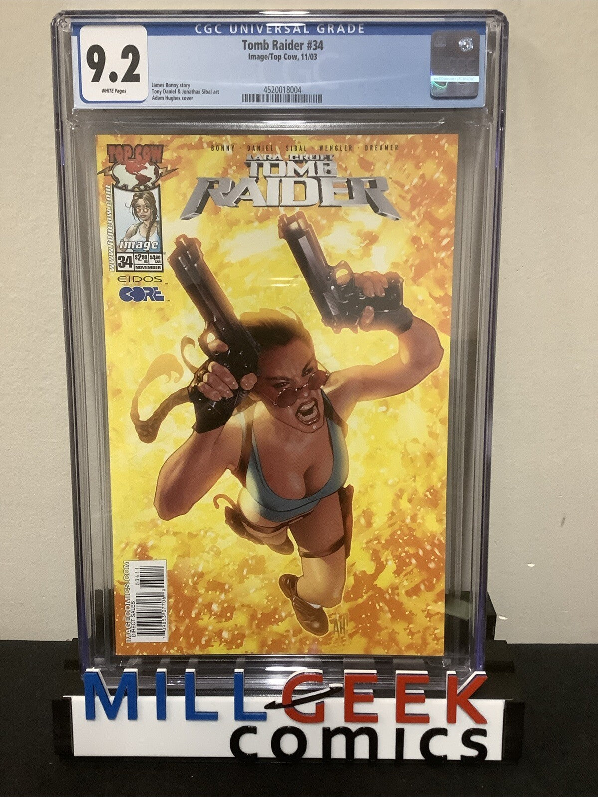 Tomb Raider #34 (2003) CGC Graded 9.2, White Pages, Adam Hughes Cover, Top Cow