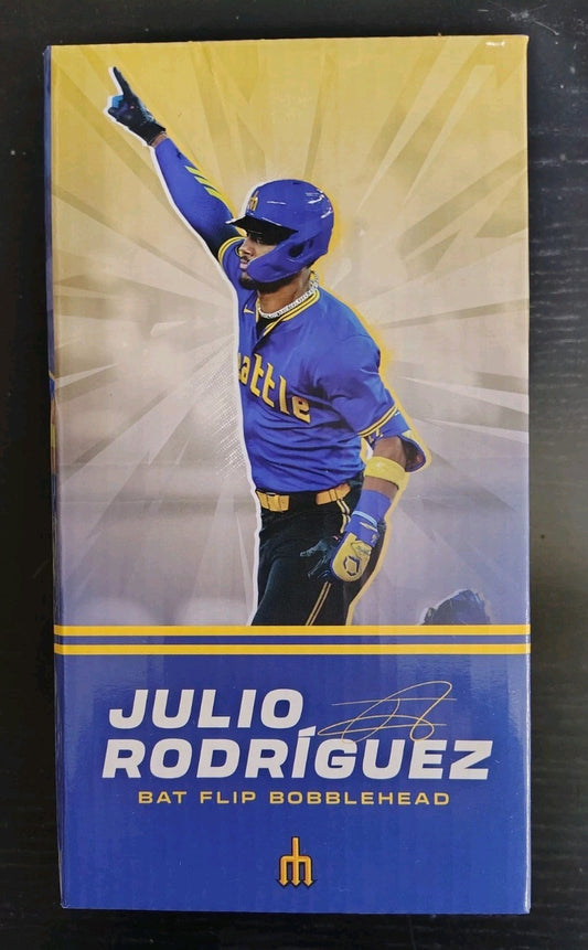 2025 Julio Rodriguez Seattle Mariners Bat-Flip Bobblehead SGA 3/31/2025 NEW