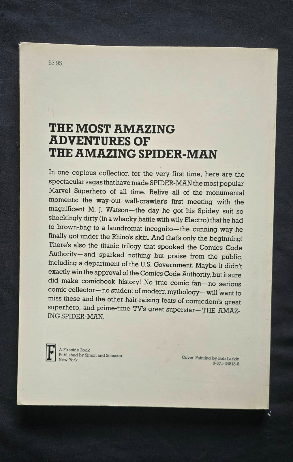 The Amazing Spider-Man By Stan Lee (1st Ed Fireside PB 1979)