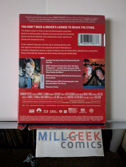 Explorers, River Phoenix Ethan Hawke (Blu-Ray) Like New OOP With Slipcover-JD