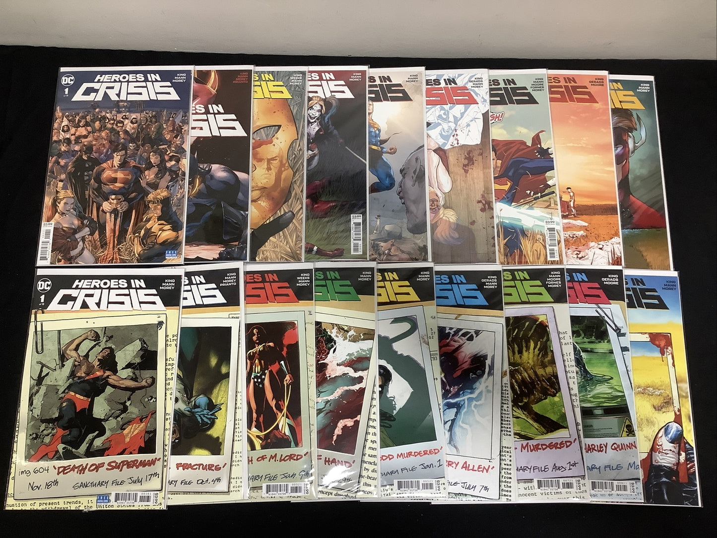 Heroes In Crisis #1-9 | Main & Variant | NM DC Comics 2018-2019 | 18 comicbooks