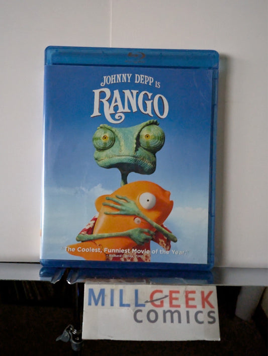 Rango / Tim Burton's 9, 2 Movie Set (Blu-Ray) Like New -JD