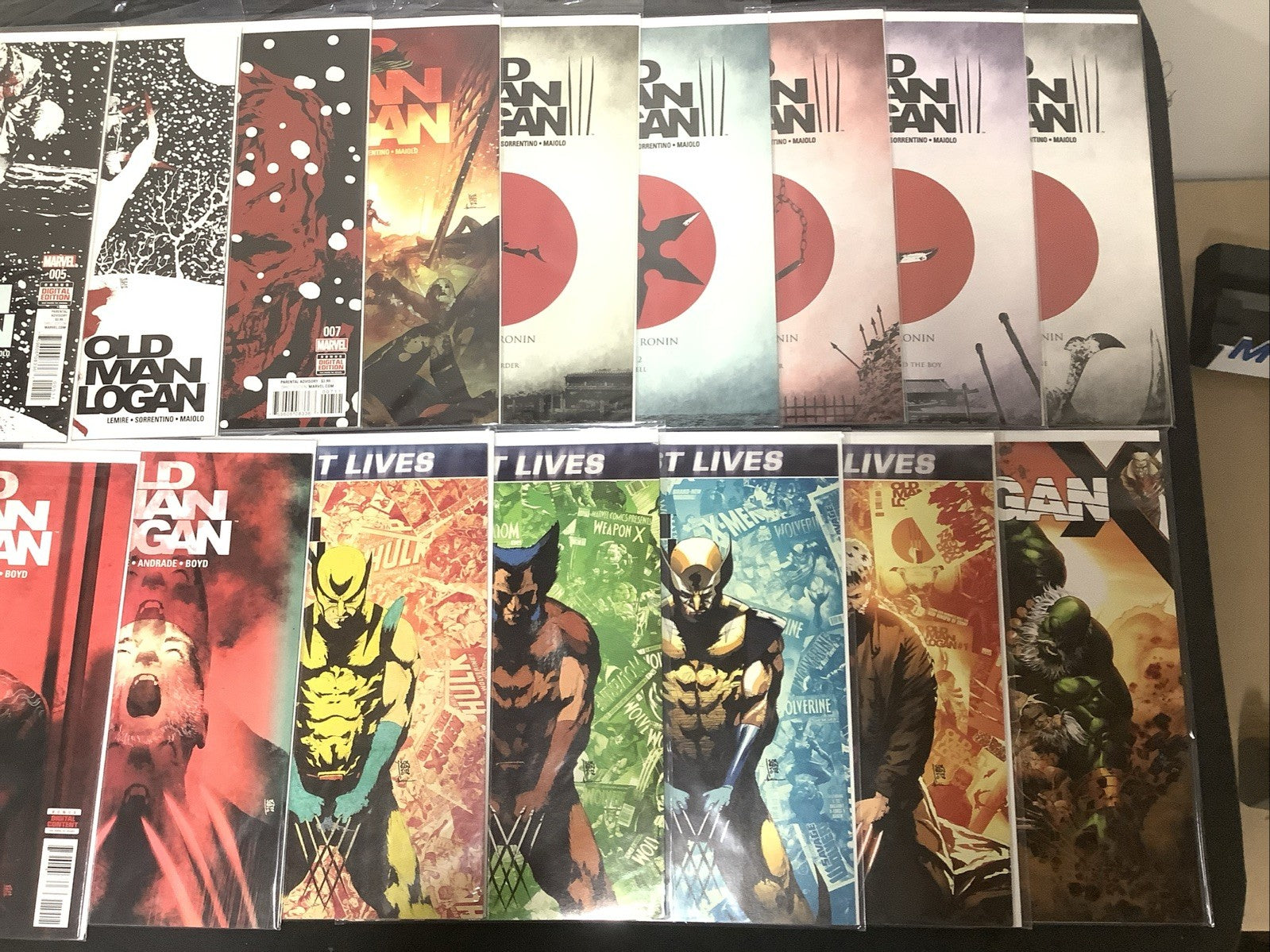 Old Man Logan #1-25 Comic Lot, Marvel, McKone/Cho/Dodson Incentive Variants
