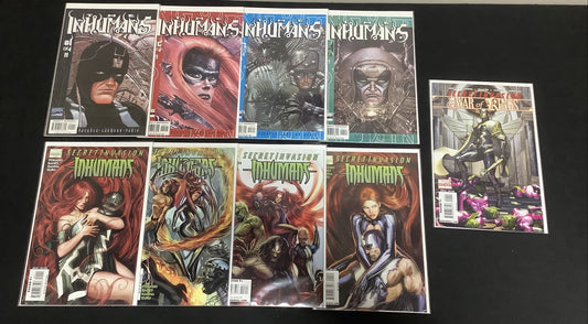Inhumans Comic Bundle: Vol.3 #1-4, Secret Invasion #1-4, War Of Kings #1, Marvel