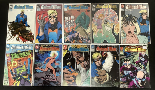 Animal Man #33-42 Comic Lot, DC Comics, Brian Bolland/Tom Veitch/Steve Dillon