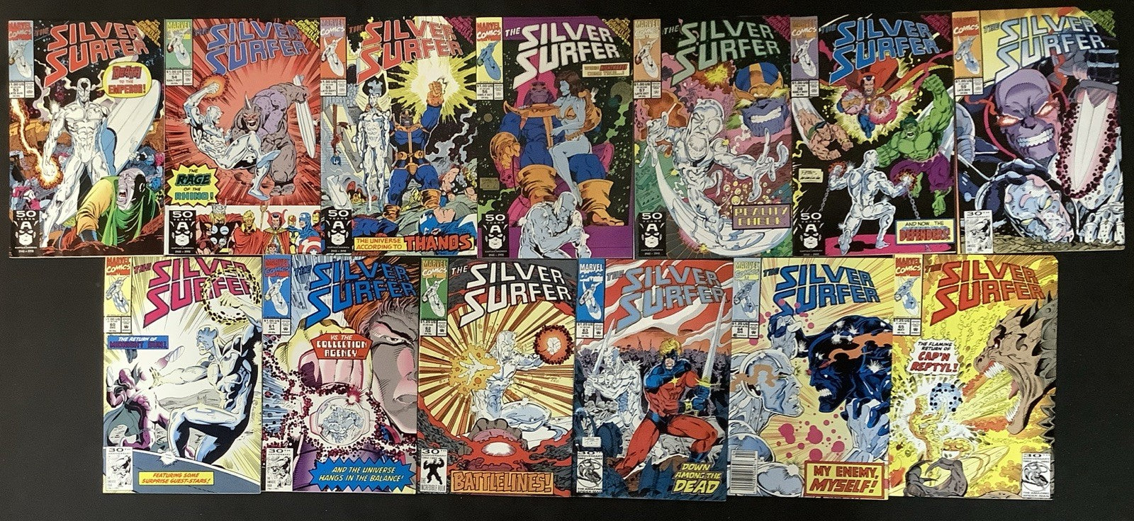 Silver Surfer #1-82 + #50 Comic Lot, Reader Copies, 1st App Infinity Gauntlet